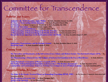 Tablet Screenshot of committee-for-transcendence.org